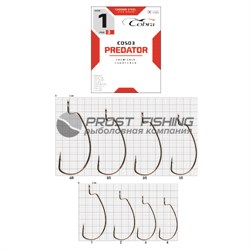 Крючок офсет. Cobra L-Worm CO503 № 2/0 - фото 20724