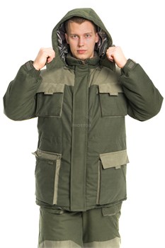 Костюм зимний Буран-2 р.48-50/фольга/расц.Олива - фото 10658