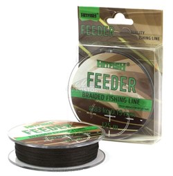 Плетёный шнур HITFISH Feeder Braid 4x 125м тёмн зел 0.13мм / 5,20кг - фото 13817