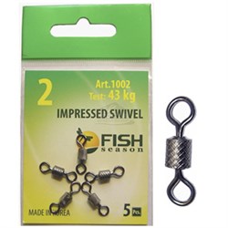 Вертлюг Fish season impressed swivel №8 - фото 14905