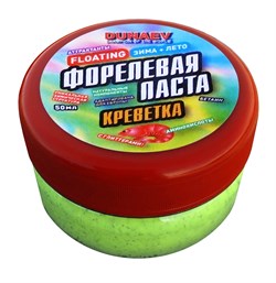 Паста форелевая Dunaev 50мл Креветка зелёная - фото 15143