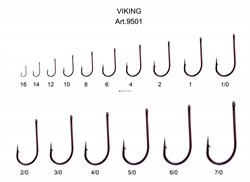 Крючок Fish Season Viking BN №1/0 / 9501-0071F - фото 15766