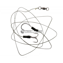 Сомовая оснастка Flagman Cat Fish Rig Single Trible Hooks 7/0 - фото 16432
