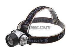 Фонарь налобн.Следопыт ЦИКЛОП 1Led, 2 режима, 3хААА, PF-PFL-HL44 - фото 16522