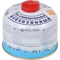 Газ картридж Следопыт 230г резьба - фото 17186