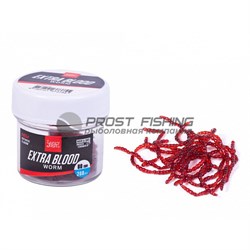 Насадки искусственные съедобные LJ Pro Series EXTRA BLOOD WORM мотыль 200шт. - фото 17890