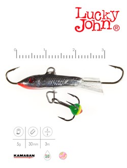 Балансир Lucky John CLASSIC 3 + тр. 30мм/цв13H блистер - фото 21106