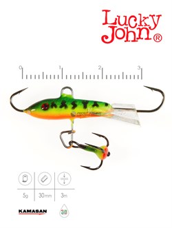 Балансир Lucky John CLASSIC 3 + тр. 30мм/цв20 блистер - фото 21112
