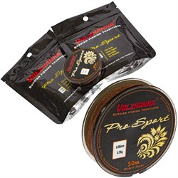 Леска Volzhanka Pro Sport 50м 0,086мм 0,72кг - фото 22420