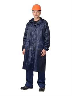 Дождевик плащ прорезин на кнопках р.XXXL в чехле - фото 9662
