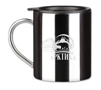 Термокружка Арктика 0,3 л. полированная, стальная, карабин