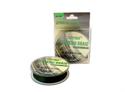 Плетёный шнур HITFISH SPINNING BRAID 4x 125м тёмн зел 0.26мм / 15.08кг