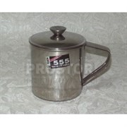 Кружка с крышкой нерж. 8см 0,3л
