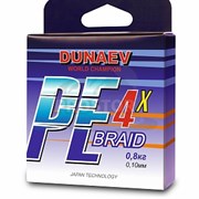 Плетёный шнур Dunaev Braid PE x4 150м / 0.12мм / 7,50кг