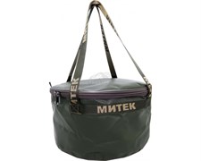 Ведро Митек ПВХ с крышкой 14л / d30см / h20см