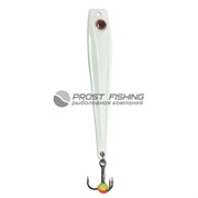 Блесна зимняя EcoPro ALASKAN-90 подв.тр/кап. 90мм/ 18гр Fsilver flex (фосф/флекс)
