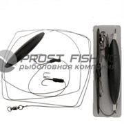 Сомовая оснастка Flagman Cat Fish Rig Single Trible Hooks Float 6/0