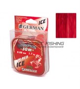 Леска German W-RED 30м / 0.08мм / 1,70кг