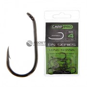 Крючки Carp Pro. Black Nickel Long Shank №4