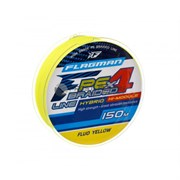 Шнур Flagman PE Hybrid F4 Fluo Yellow 150м / 0.14мм / 7,7кг