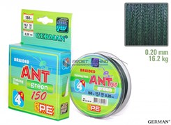 Шнур German ANT Green x4 150м / 0,20мм / 16.2кг