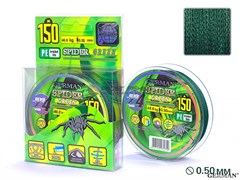 Шнур German Spider Green x4 150м / 0,50мм / 46.6кг