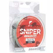 Шнур Salmo Sniper Braid x4 Army Green 91м / 0,165мм / 7,70кг