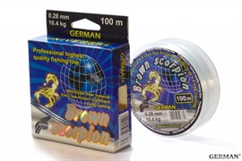 Леска GERMAN Brown Scorpion 100м / 0.28мм / 10.4кг