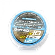 Готовые поводки Flagman Sherman Pro 0,148mm, #10, 80cm
