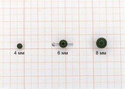 Силикон бусины FISH Season RUBBER BEAD DARK GREEN 8мм