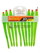 Поролоновая приманка 3D Ex Worm WLgr / 14см