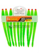 Поролоновая приманка 3D Ex Worm WLgr Fluo / 14см