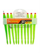 Поролоновая приманка 3D Ex Worm WLgr Fluo / 12см