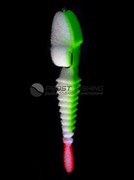 Поролоновая рыбка 3D осн. двойн. Stream WGr Fluo / 12см