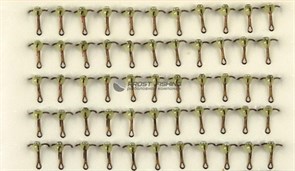Тройник Mustad светонакоп. c камнем  Пирс  №12