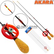 Удочка зимняя Akara Ledeer Red D55 43см хлыст Hi Carbon fast