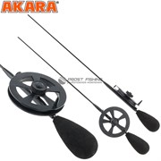 Удочка зимняя Akara Leader N с катушкой под кивок (хлыст Hi Carbon fast)
