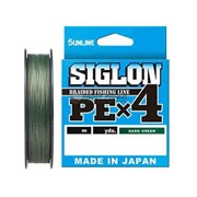 Шнур Sunline Siglon PE X4 150м / #1 / 0.171mm / 7.7кг / dark green