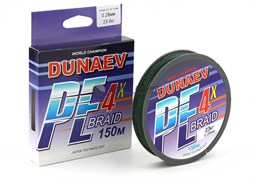 Шнур Dunaev BRAID PE 4x 150м 0,38мм