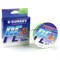 Шнур Dunaev Braid PE x4 150м 0,10мм 3,8кг LIME - фото 23372
